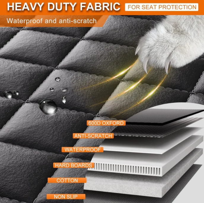 PawPerfection 2.0™ - Hard Bottom Dog Car Seat Cover