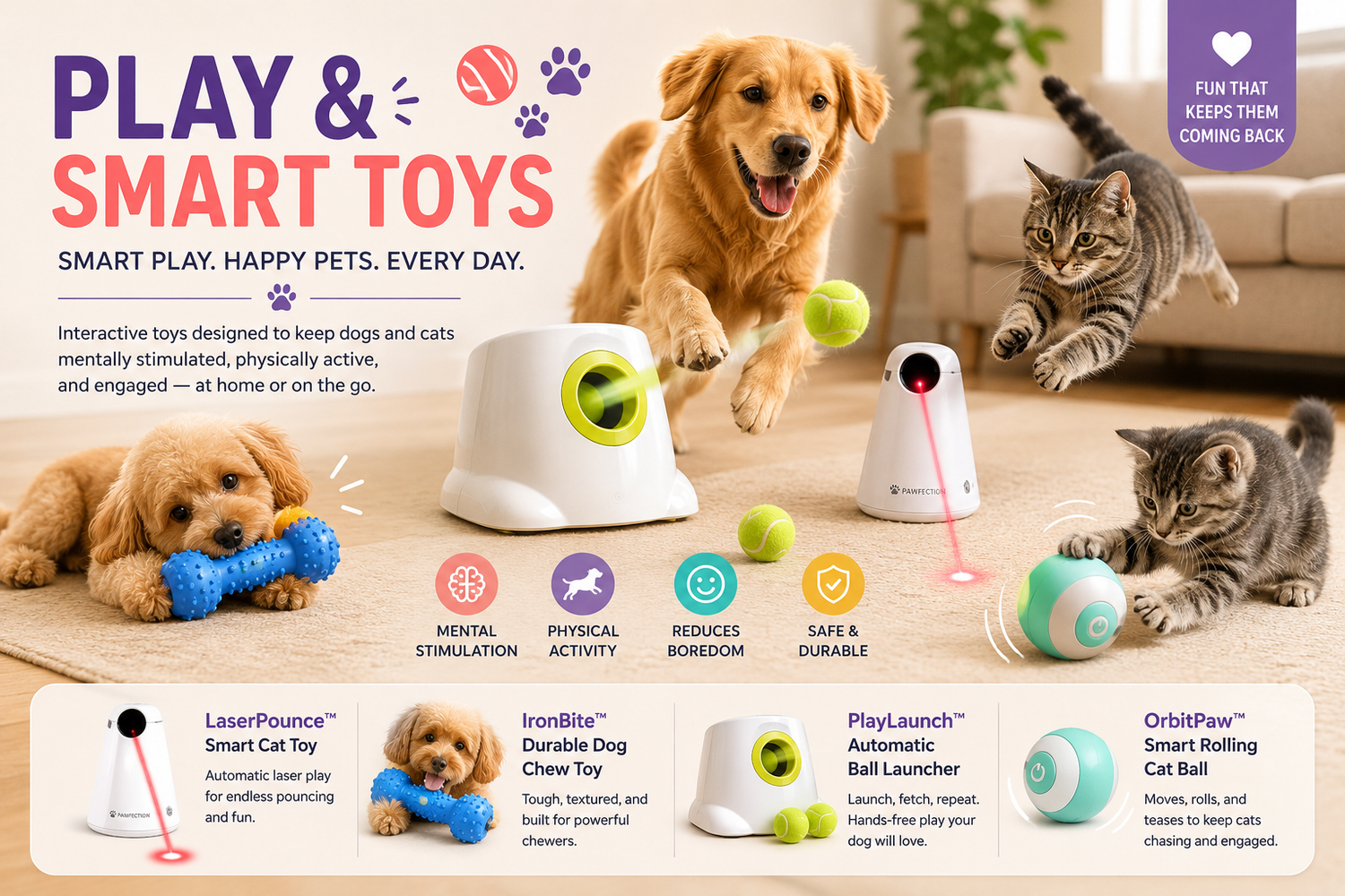 Play & Smart Toys 🎾🐾