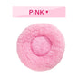 Donut dog bed soft plush calming pet bed with raised edges for dogs and cats