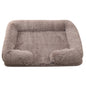 Plush round dog bed soft cozy pet bed for small and medium dogs