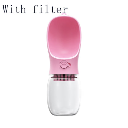 Portable pet water bottle leak proof travel water dispenser for dogs and cats