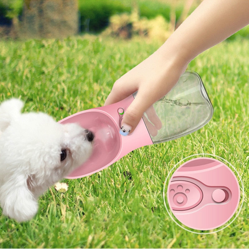 Portable pet water bottle leak proof travel water dispenser for dogs and cats