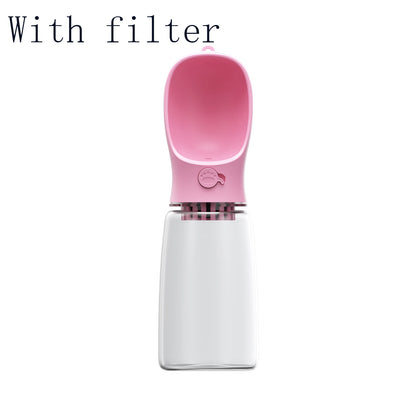 Portable pet water bottle leak proof travel water dispenser for dogs and cats