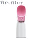 Portable pet water bottle leak proof travel water dispenser for dogs and cats
