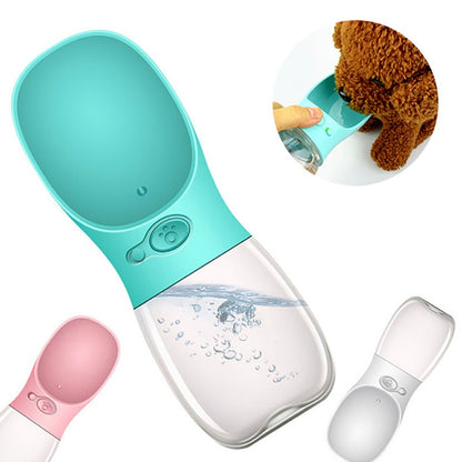 Portable pet water bottle leak proof travel water dispenser for dogs and cats