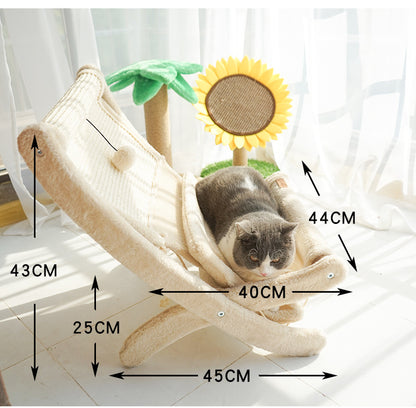 Cat sofa bed soft cushioned pet bed for cats and small dogs