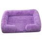 Plush round dog bed soft cozy pet bed for small and medium dogs