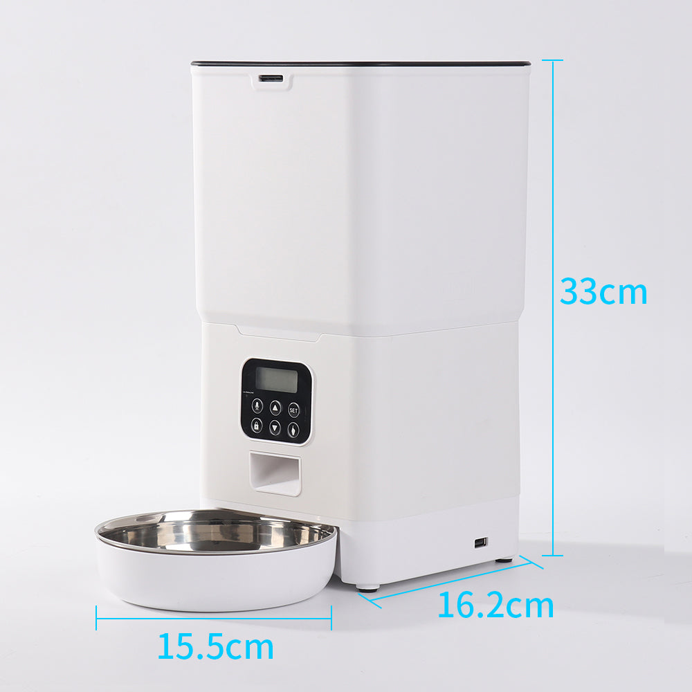 Automatic pet feeder gravity food and water dispenser for cats and dogs