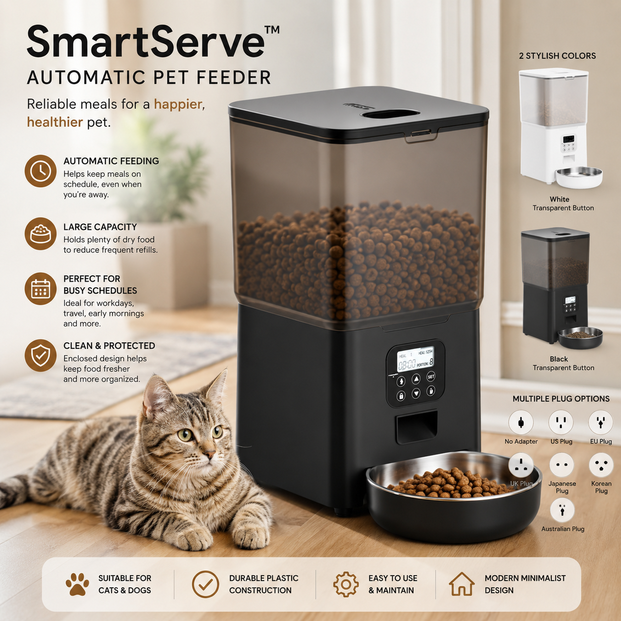 SmartServe™ Automatic Pet Feeder