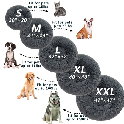 Donut Dog Bed for Cozy & Calming Pet Comfort