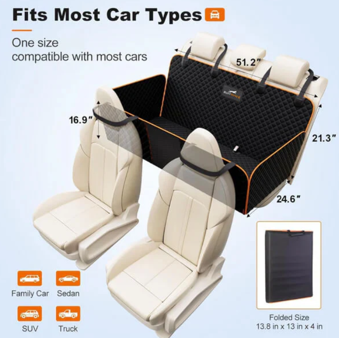 PawPerfection 2.0™ - Hard Bottom Dog Car Seat Cover