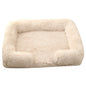 Plush round dog bed soft cozy pet bed for small and medium dogs