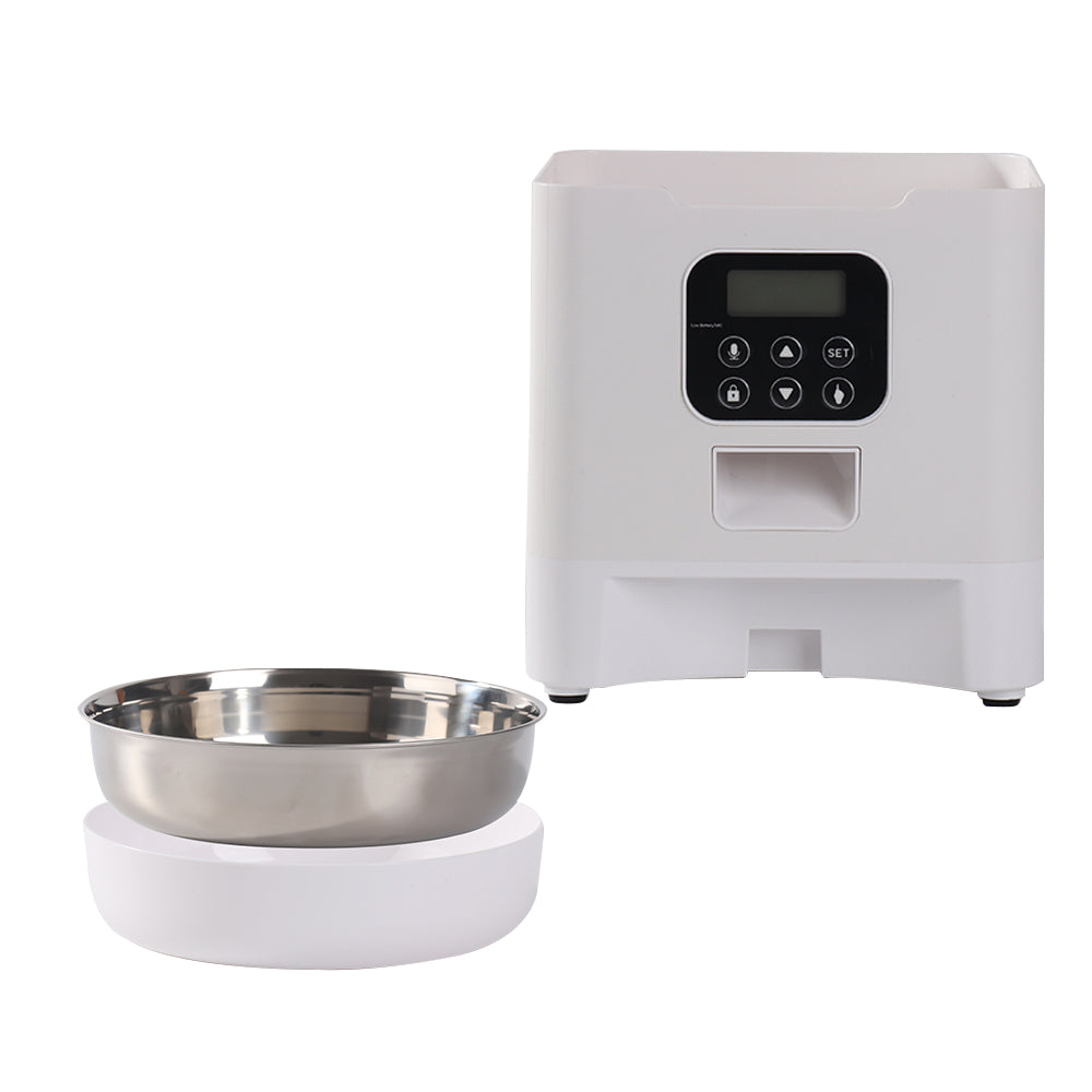 Automatic pet feeder gravity food and water dispenser for cats and dogs