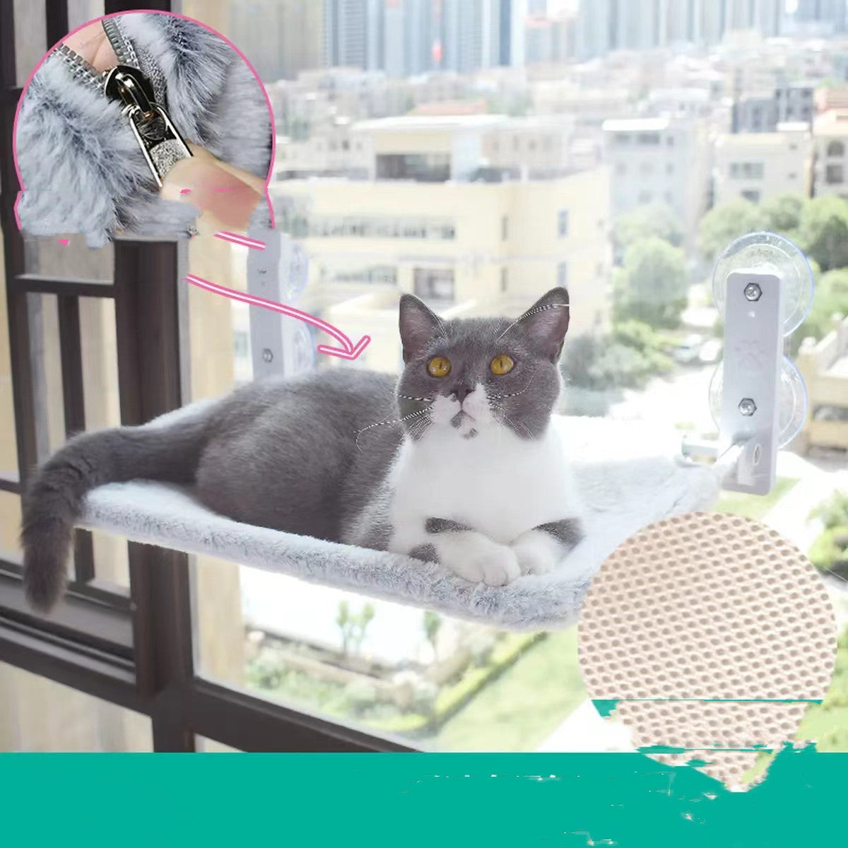 cat window hammock