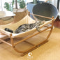 Cat hammock bed elevated cozy hanging pet bed for cats and small pets