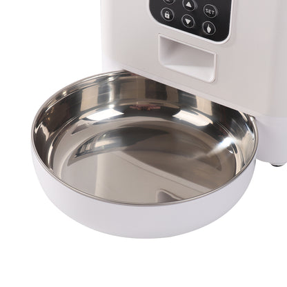 Automatic pet feeder gravity food and water dispenser for cats and dogs