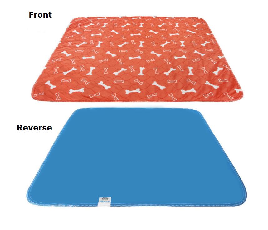Front and back view of DryPaws™ absorbent pet paw cleaner mat